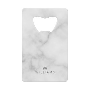 White Marble with Personalised Monogram and Name