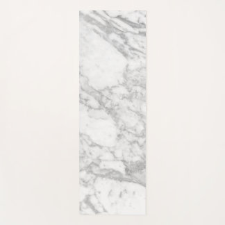 White marble yoga mat