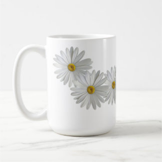 White Marguerite Daisy Flowers Coffee Mug