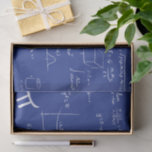 White Mathematic Formulas Equations Blue Tissue Paper<br><div class="desc">Great mathematics tissue paper for your gift wrapping. Either for graduations, birthdays or even teacher's appreciation day, this tissue paper is the perfect complement to use in your gifts to your special math nerd person. Illustrated and designed by Patricia Alvarez.</div>