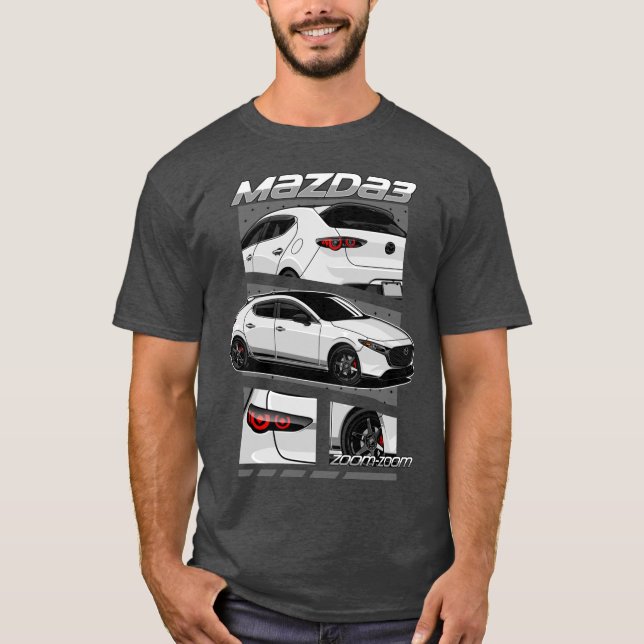 White Mazda 3 Zoomzoom T-Shirt (Front)