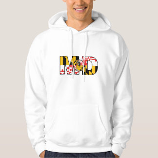 White MD sweartshirt Hoodie