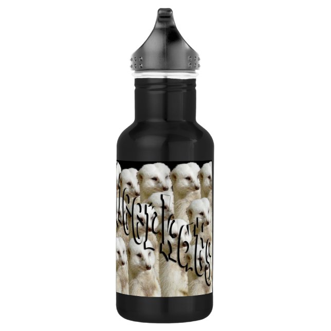 White Meerkat Army, 532 Ml Water Bottle (Right)