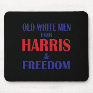 White Men For Harris And Freedom Funny America Usa Mouse Pad