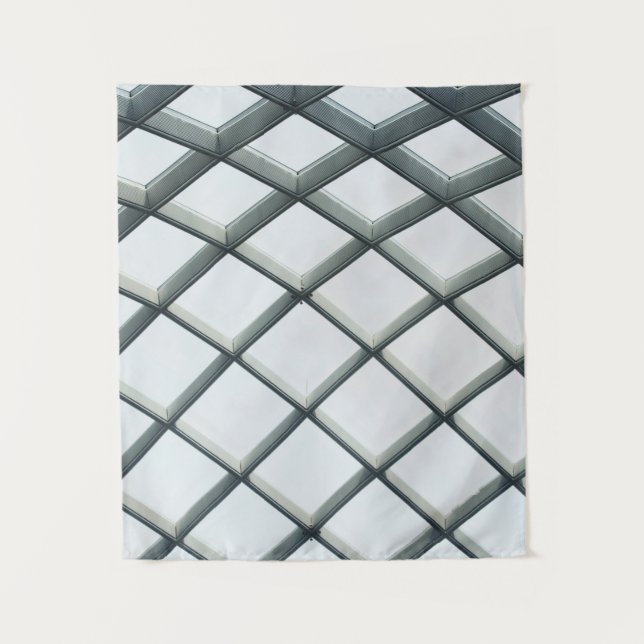 White metal and glass dome ceiling tapestry (Front)