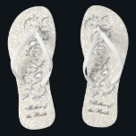 White Metallic Floral & Confetti Glitter | Wedding Thongs<br><div class="desc">Bridal Party Flip Flop Shoes. DIY Text. ⭐This Product is 100% Customisable. Graphics and / or text can be added, deleted, moved, resized, changed around, rotated, etc... 99% of my designs in my store are done in layers. This makes it easy for you to resize and move the graphics and...</div>