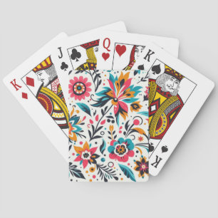 White Mexican Tasse Playing Cards