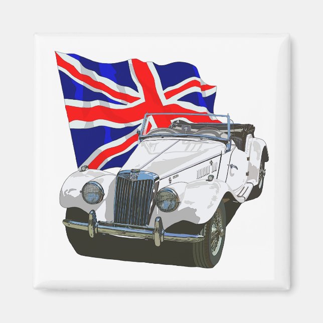 White MG TF Magnet (Front)