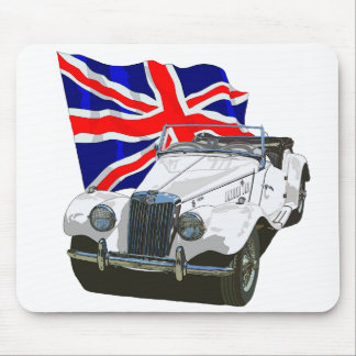 White MG TF Mouse Pad