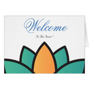 White Minimal Lotus Welcome Wishing