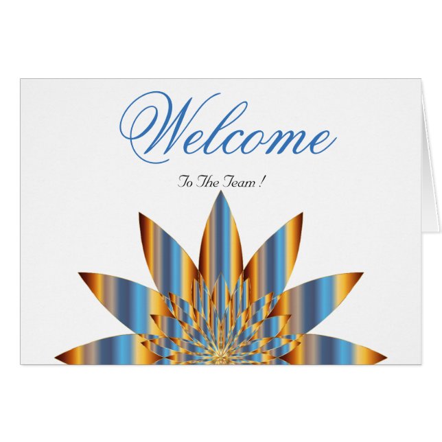 White Minimal Lotus Welcome Wishing (Front Horizontal)