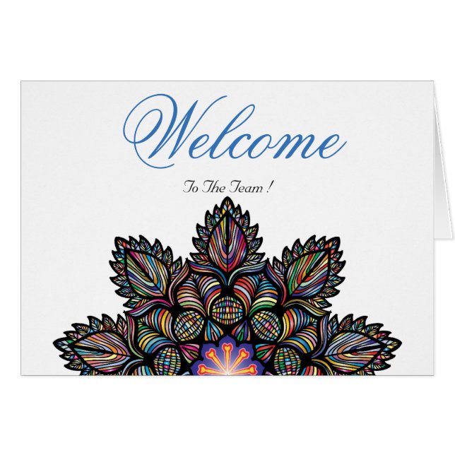 White Minimal Lotus Welcome Wishing (Front Horizontal)