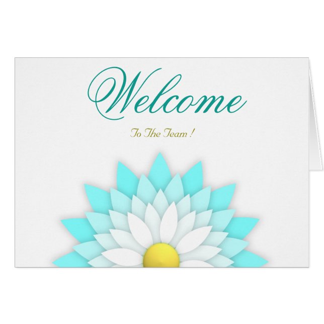 White Minimal Lotus Welcome Wishing (Front Horizontal)