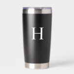 White Minimal Modern Elegant Monogram Insulated Tumbler<br><div class="desc">This Classic Elegant Modern Minimalist Black and White Monogram Initial combines timeless sophistication with a modern twist. Featuring a sleek black and white color scheme, it highlights a personalized monogram for a unique, custom touch. Perfect for elevated events, this exudes chic and classy elegance. Personalize it for your home, wedding,...</div>