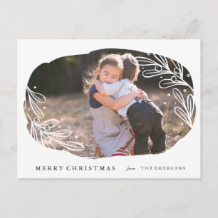 White Mistletoe - Holiday Postcard