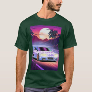 White Mitsubishi 3000GT Coastal Dreams funny frien T-Shirt