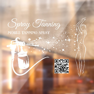 White Mobile Spray Tanning Body Paint qr code
