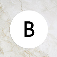 White Modern Bold Wedding Monogram Envelope Seal