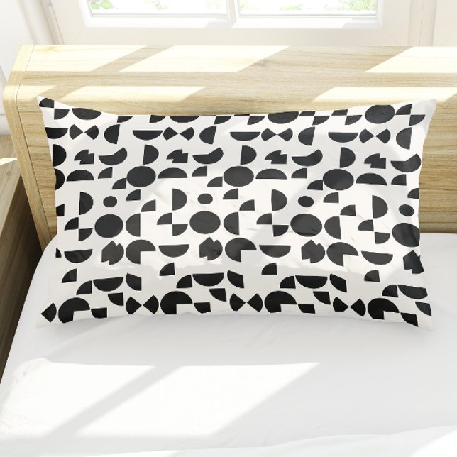 White Modern Elegant Geometric Tribal Pillowcase (White Modern Elegant Geometric Tribal Pillow Case)