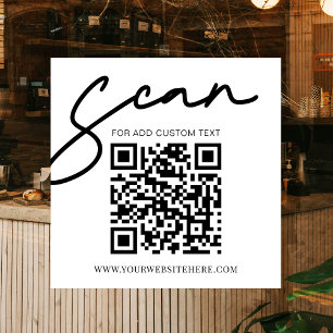 White Modern Simple Promotional Business QR Code