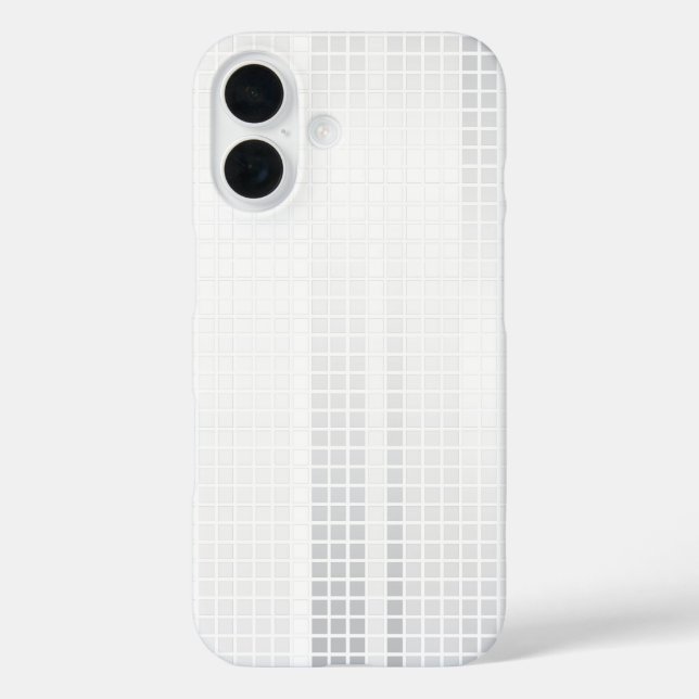 White Mosaic Tiles Case-Mate iPhone Case (Back)