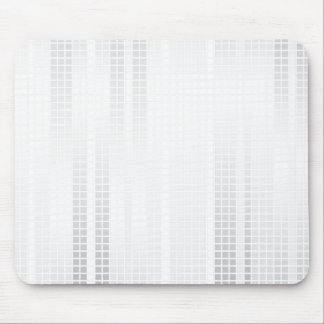 White Mosaic Tiles Mouse Pad