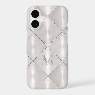 White Mother of Pearl with SilverMonogram