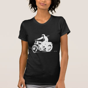 White Motorcycle T-Shirt