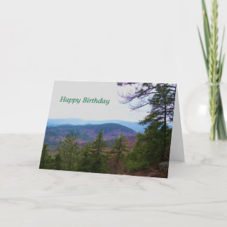 white mountain birthday card