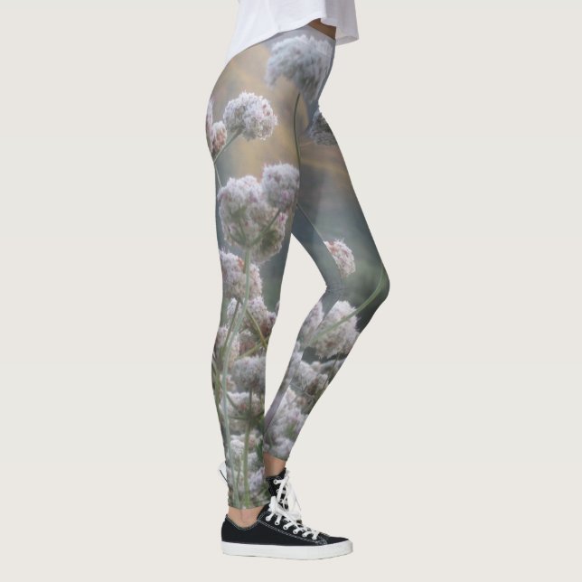 White Mountain Flowers Leggings (Right)