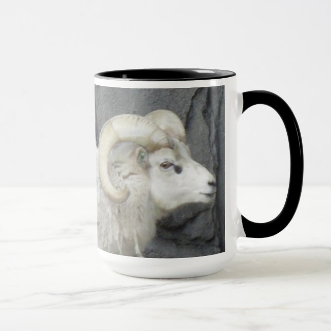 White Mountain Goat Mug (Right)