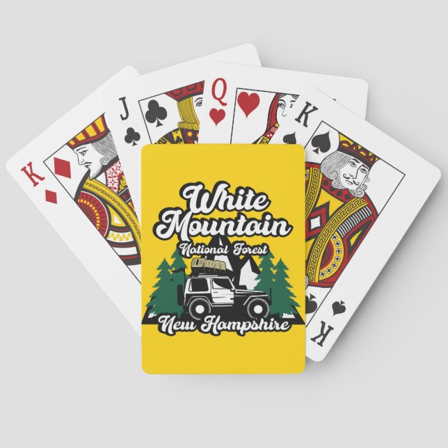 White Mountain National Forest New Hampshire Playing Cards (Back)