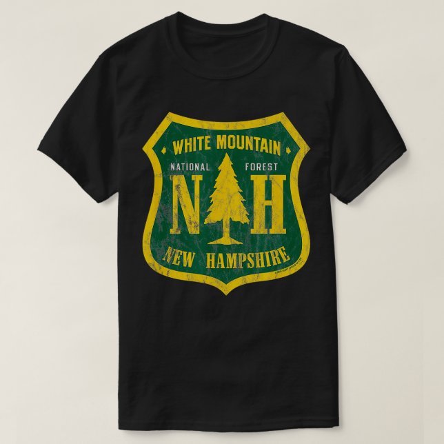 White Mountain National Forest New Hampshire Shiel T-Shirt (Design Front)