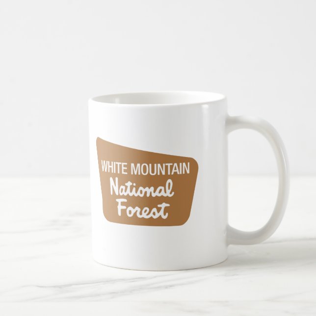 White Mountain National Forest (Sign) Coffee Mug (Right)