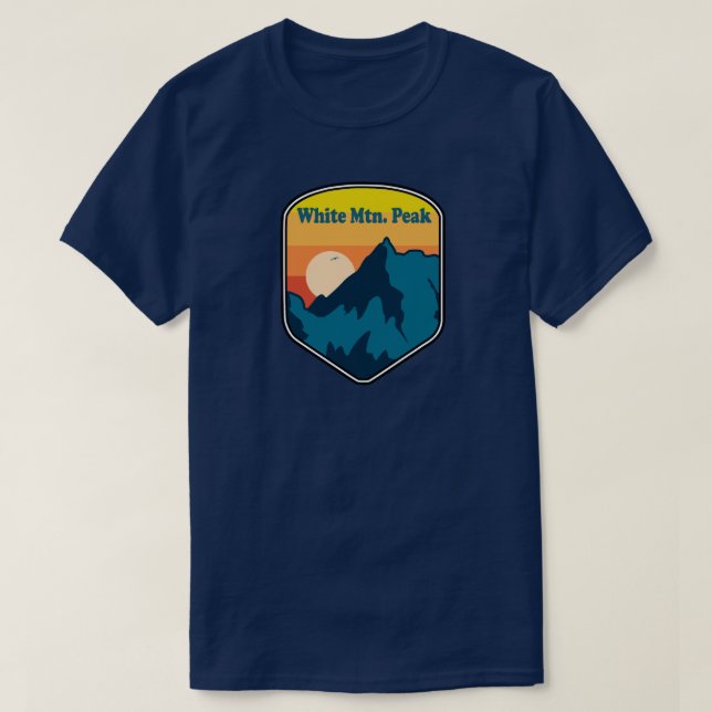 White Mountain Peak California Sunrise T-Shirt (Design Front)