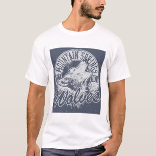 White Mountain Springs Wolves Vintage Mascot Shirt
