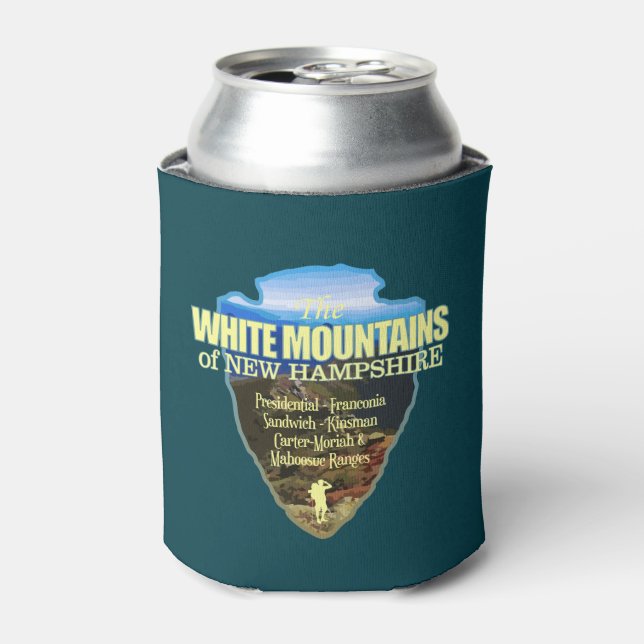 White Mountains (arrowhead) Can Cooler (Can Front)