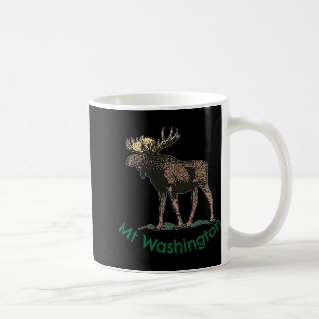 White Mountains Mt Washington New Hampshire Moose  Coffee Mug (Right)