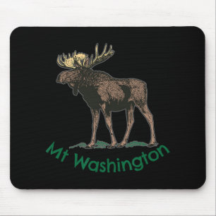 White Mountains Mt Washington New Hampshire Moose  Mouse Pad