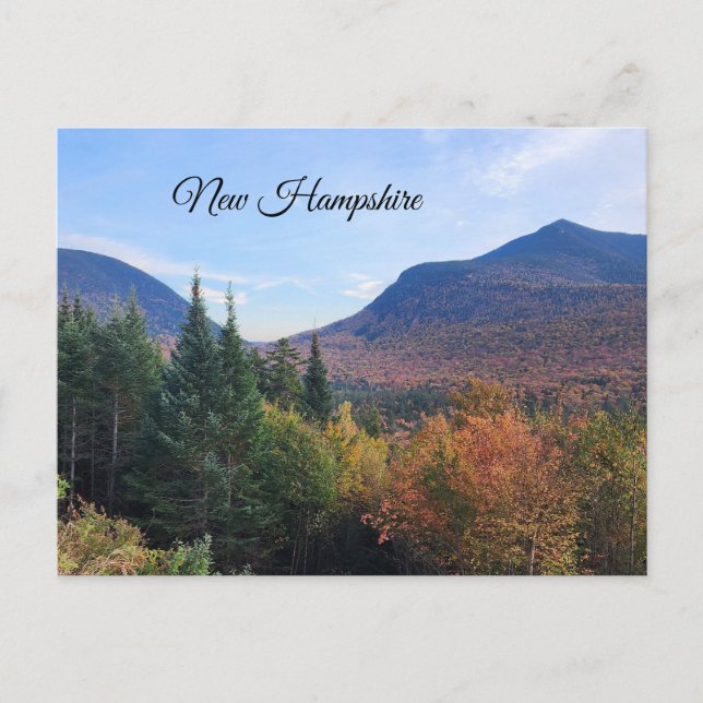 White Mountains New Hampshire autumn foliage  Postcard (Front)