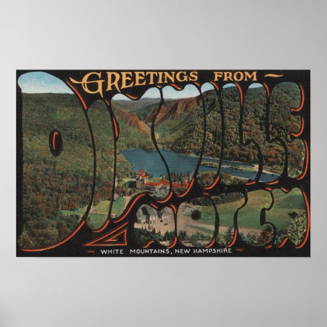 White Mountains, New Hampshire - Dixville Poster (Front)