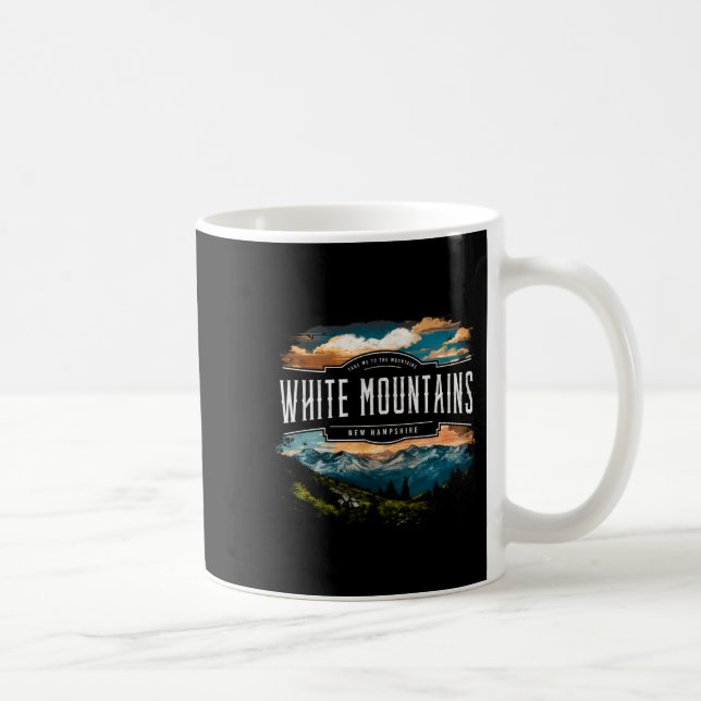 White Mountains New Hampshire Hiking Outdoors Vint Coffee Mug (Right)