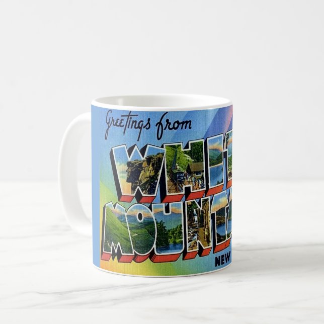  White Mountains NH Coffee Mug (Front Left)