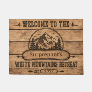White Mountains Retreat Personalised Doormat
