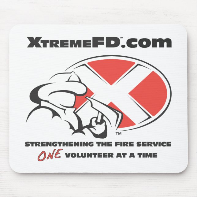 White Mouse Pad with Logo (Front)