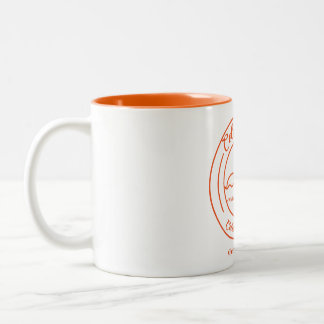 White Mug w/ Orange Silhouette