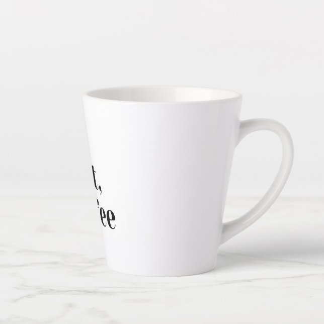 White mug With desing (Right)