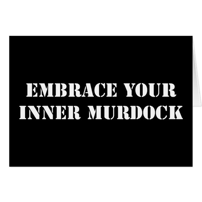 White Murdock Card (Front Horizontal)