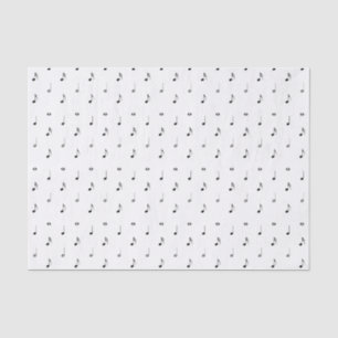 White Music Note Tissue Paper