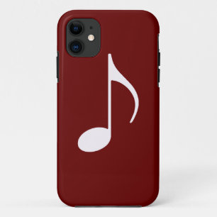 white musical note iPhone 11 case